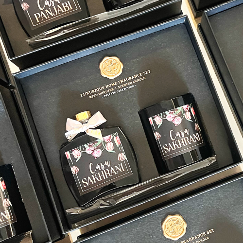 Candle & Diffuser Gift Set Black