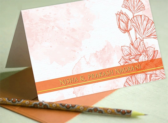 Orange Florals