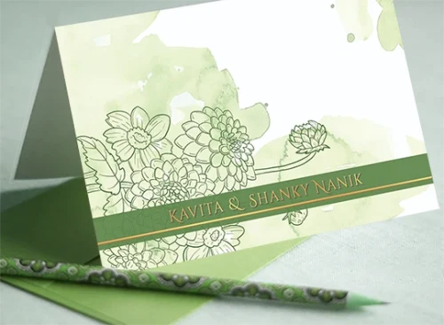 Lime Green Florals